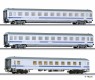 01621 Tillig Set of 3 Passenger cars of "Berlin-Warszawa-Express" Set #2 (limited edition)